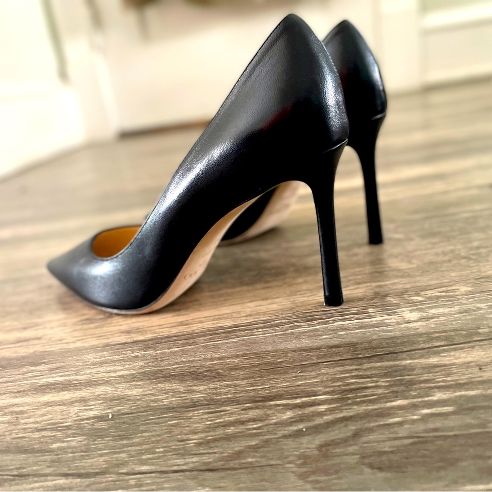 Jimmy Choo Romy 85 Black Kid Leather 36.5 (6.5 US) - Excellent Condition